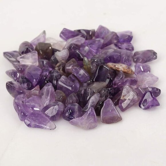 NEW - Amethyst Gemstone Beaded Stretch Bracelet - Picture 4 of 4